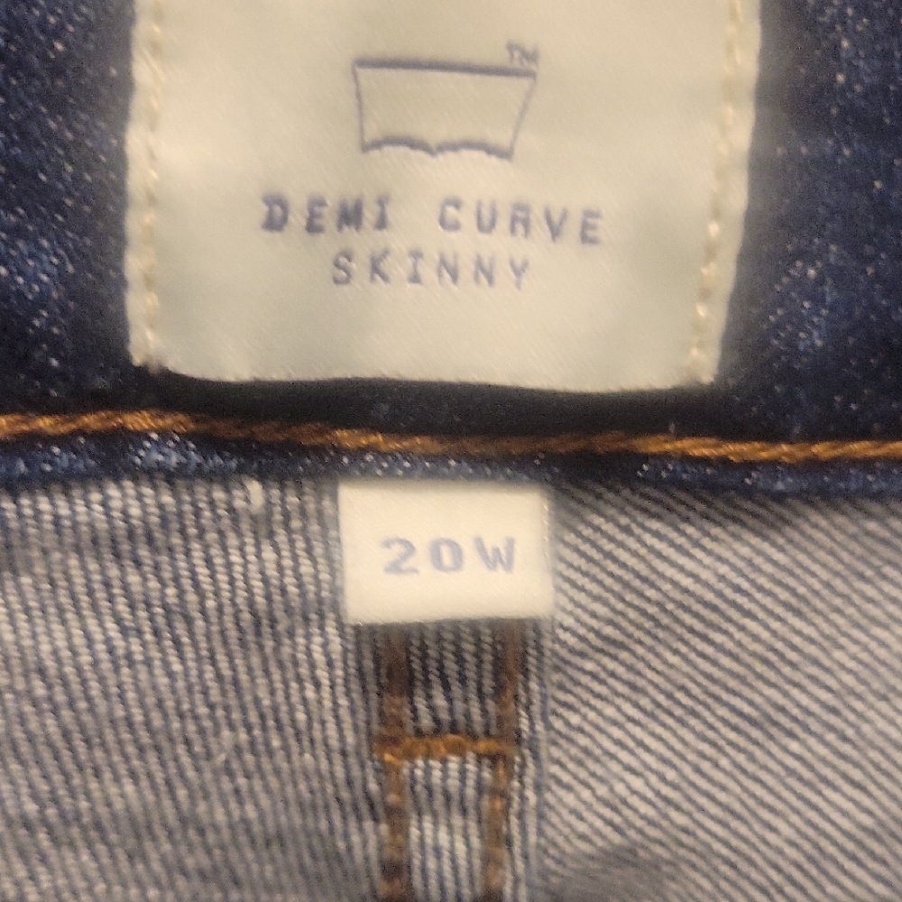 Levi Demi Curve Skinny Jeans - Blue Size 20